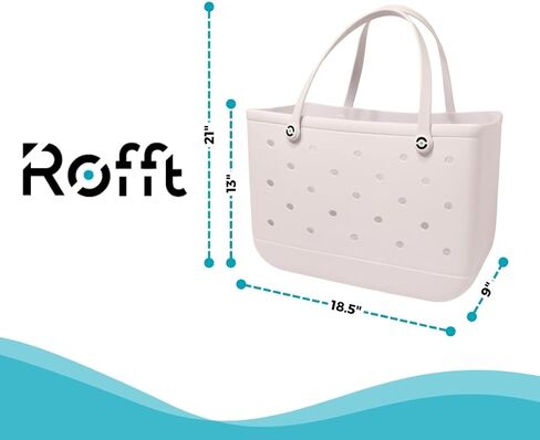 Original Modern Beach Bag, Rubber Tote Bag X Large, Waterproof, Washable, Tip Proof, Tote Bag for Beach, Boat, Pool in Saudi Arabia