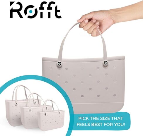 Original Modern Beach Bag, Rubber Tote Bag X Large, Waterproof, Washable, Tip Proof, Tote Bag for Beach, Boat, Pool in Saudi Arabia
