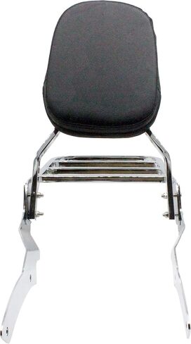 YHMOTO Motorcycle Sissy Bar Backrest with Luggage Rack For Yamaha VStar 650 400 DS650 Classic DS400 V star 1998-2023 (Chrome) in Kuwait