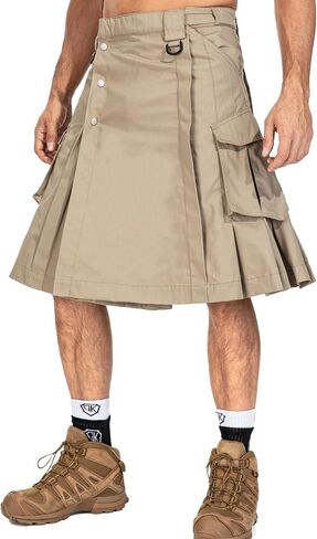 Kilt for Men Camo Utility Kilt Waterproof Tactical Kilt Irish Scottish Kilts for Men with 4 Pockets in Saudi Arabia
