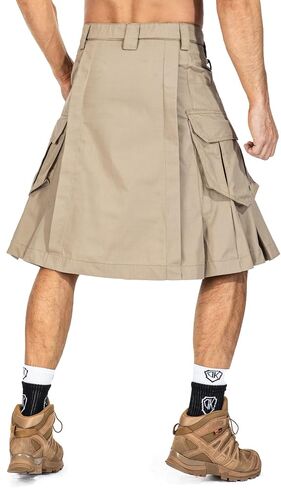 Kilt for Men Camo Utility Kilt Waterproof Tactical Kilt Irish Scottish Kilts for Men with 4 Pockets in Saudi Arabia
