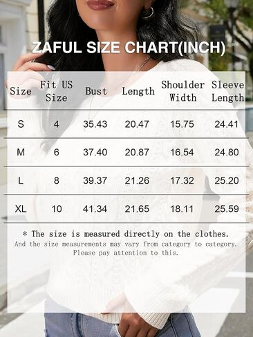 ZAFUL Women's Cable Cropped Sweater Long Sleeve Crewneck Pullover Knit Jumper Top in Saudi Arabia