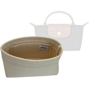 SAMORGA (17-16/ Long-Handle-Pouch Bag Organizer for Le Pliage Original Handle Pouch Bag Organizer Insert Innerbag