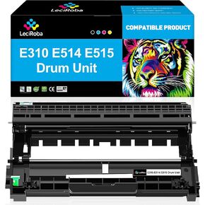 LeciRoba E310 E514 E515 Compatible Drum Unit Replacement for Dell E310dw E514dw E515dw E515dn E515 E514 Printer (Dell PVTHG, 593-BBKD, P7RMX) 12,000 Pages, 1-Black