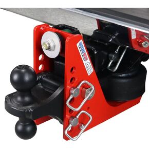 Original Shocker 12K Air Hitch with Combo Ball Mount - 7 Hole Frame, Fits 2" Hitch Black Combo 2" & 2-5/16" Balls