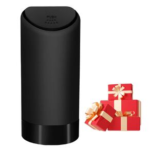 AmFor 2 Packs Mini Car Trash Can with Lid, Washable Silicone Material Fit in Side Door Cup Holder for Receipts, Gum Wrappers, Storage,Automotive Car, Home, Office, Kitchen, Dinning Room