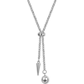 Jude Jewelers Stainless Steel Adjustable Ball and Arrow Charms Long Tassel Sweater Dresss Necklace