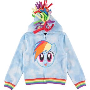 Rainbow Dash Girls My Little Pony Hoodie -Cosplay Hoodie Little and Big Girls Sizes 4-16
