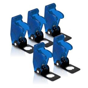 MGI SpeedWare Safety Flip Covers for Toggle Bat-Handle Switch 5-Pack (Red)