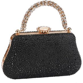 Dreubea Evening Bag Clutch Purses for Women Ladies Sparkling Party Wedding Prom Club Handbags