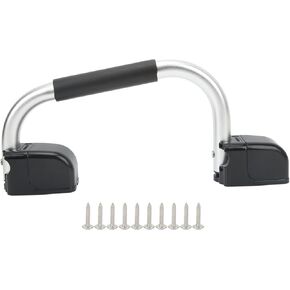 Automotive Folding RV Assist Handle with EVA Grip Aluminum Alloy Entry Door Hardware for Caravan Motorhome Trailer