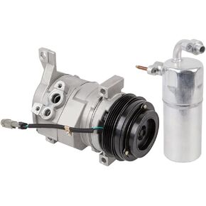 AC Compressor w/A/C Drier For Chevy Tahoe Suburban Avalanche GMC Yukon Cadillac Escalade 2003 2004 2005 2006 w/Rear AC - BuyAutoParts 60-86345R2 New