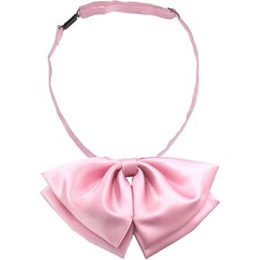 Women Girl Pre-Tied Striped Adjustable Uniform Bowknot Bow Tie for Cosplay Costume