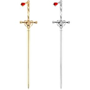 2Pcs Sword Katana Bookmarks Vintage Silver Metal Pendant Bookmarks Unique Book Lovers Presents Valentine's Day Gifts Thanks Gift for Boyfriend