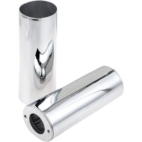 +2" Extend Smooth Black Motorcycle Fork Cans Boots Covers for Harley Softail Touring Electra Glide Street Glide Road Glide Road King FLT/FLHT 1999-2013, FLST 2000-2017 in Kuwait