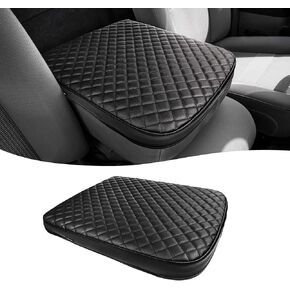 Center Console Arm Rest Cover for Dodge Ram 1500/2500/3500 2002-2012 Jump Seat, PU Leather, Car Armrest Cushion Covering, Anti-Scratch, Black