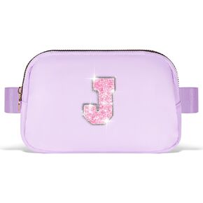 Graduation Gifts for Teens Kids Daughter Sister Her - Birthday Gifts for 3 4 5 6 7 8 9 10 11 12 13 Year Old Girls,Fanny Pack Crossbody Bag Belt Bag Cute Trendy Stuff | Lavender,Initial A