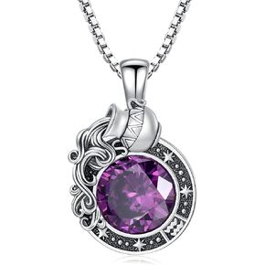 LONAGO Zodiac Sign Necklace Celestial Constellation Necklace Horoscope Astrology Zodiac Pendant Necklace Gift for Women