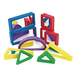 Environments Mirrored, Soft Foam Toddler Blocks 5-1/2 inches to 9 inches L, 10 Pieces, Early STEM, Social Emotional Learning, Ages 18 Months and Up (Item # TODBLOCK)