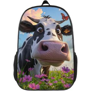Backpack Fun Cute Elephant Bookbag Women Men Black Backpack for Outdoor Sports Travel Camping Hiking Office Work Laptop Bag