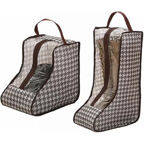 Travel Shoe Bags Tall/Short Boots Storage Bags Dust-proof Shoe Storage Organizer Shoe Pouch with Zipper for Travel and Daily (1 pack tall and 1 pack short)