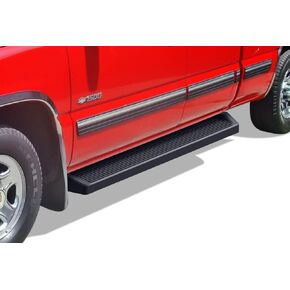 APS Black Running Boards Style Compatible with Chevy Silverado GMC Sierra 1500 2500 1999-2006 Extended Cab & 2500 HD 3500 & 07 Classic 01-06 (Nerf Bars Side Steps Side Bars)