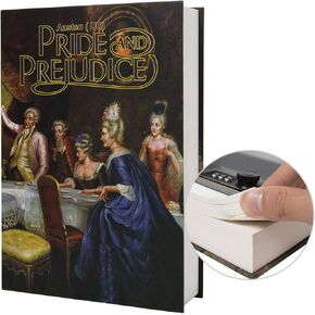 Real Paper Transfer Book Safe, Hollow with Secret Hidden Compartment, Combination Lock, 8.7"×6"×2" (Les Miserables-Combination)