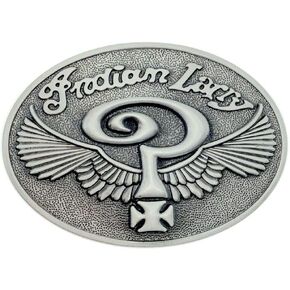 Indian Larry Belt Buckle Cowboy Native American Motorcycles (INLY-011-S)