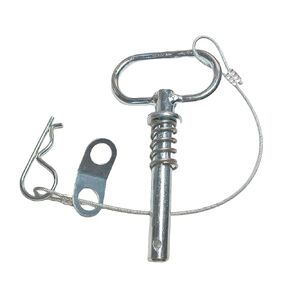 Spring-Loaded Towing Hitch Locking pins and R-Clamps for Towing Trailer pins for Cargo, Boats, RVs, Including Anti-Loss Ropes (Dia:1/2in(12.8mm) L:3in(75mm) 1Pcs)