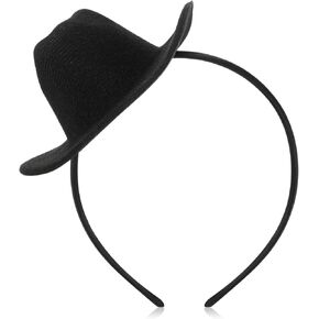 Cowboy Hat Headband Mini Cowgirl Hat Headband Cowgirl Hat Women's Costume Headwear for Women Masquerade Party