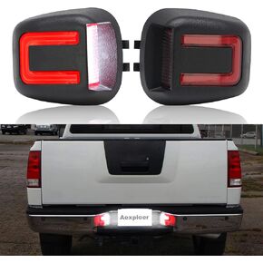 LED License Plate Lights Tag Lights Compatible with Frontier 2007-2019,for Titan/Xterra 2007-2015,for Armada 2008-2015,for Equator 2009-2012 18 SMD 6500K White Red LED Tag Lights