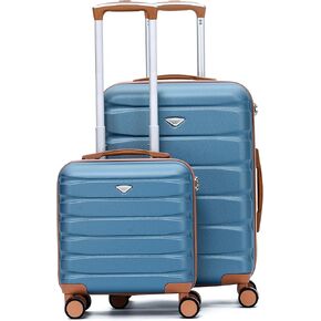 Luggage Sets TSA Lock Silent Double Spinner Wheels Durable Hardside Lightweight Suitcase With 24x16x10 Carry-On Case Maximum Carry On Bag Size For Virgin & South West Approved Airlines