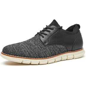 Men's Dress Sneakers Knit Oxford Shoes Lightweight Walking Shoes Casual Fashion Sneaker Comfortable Work Shoes