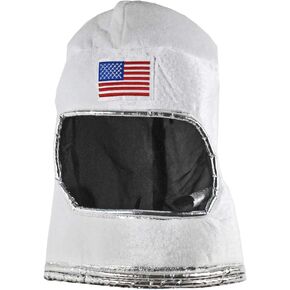 Adult Plush Mars Astronaut Spaceman Helmet White