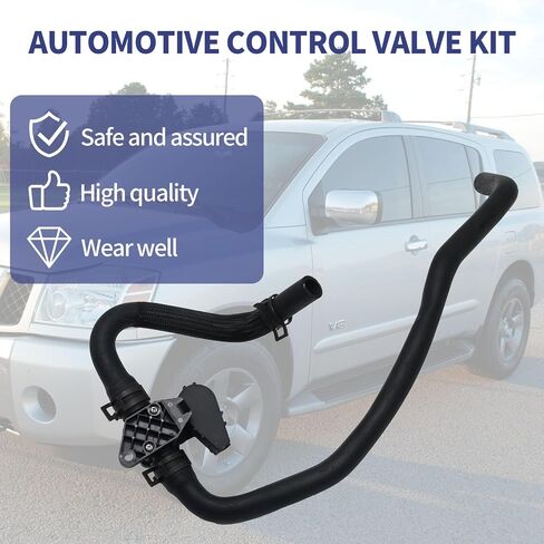 Heater Unit Inlet Hose Control Valve 92400ZW10A Heater Unit Inlet Hose Tube Pipe Control Valve Assembly Compatible Replacement for Nissan Armada 5.6L 2004-2015 Replace 92400ZC300 in Saudi Arabia
