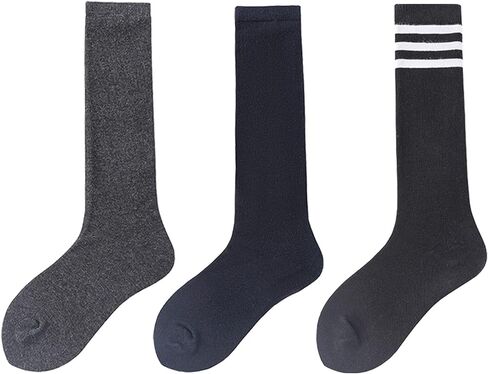 Girls Knee High Socks for Kids, Toddler Seamless Long Dress Socks 3-14 Years in Saudi Arabia