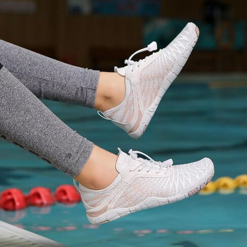 Hike Barefoot Shoes for Women Men with Wide Toe Box, Healthy & Non-Slip Breathable Barefoot Water Shoes Beach Pool Aqua Swim Surf Hiking Walking Shoes in Saudi Arabia
