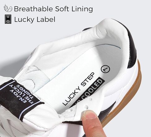 LUCKY STEP Women's Retro Fashion Sneakers Classic Casual Walking Shoes Non Slip Comfort Skate Shoes in Saudi Arabia