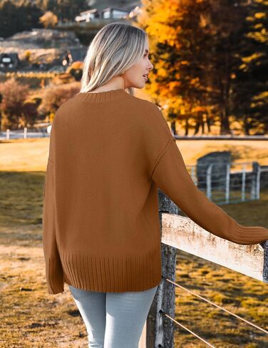 Zeagoo Women's Cardigan 2024 Fall Winter Open Front Oversized Button V Neck Loose Soft Knit Sweater in Saudi Arabia