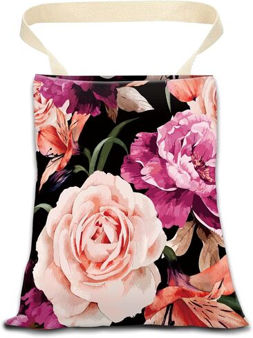 Car Garbage Can, Car Trash Bag, Car Garbage Bag, Hanging Car Trash Can for Car Accessories, Vehicle, Travelling, Camping, Cute Car Back Seat Organizer, Black Red Rose in Kuwait