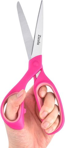 Left Handed Scissors Set of 2 Pack, 8.5" Left-Handed Teen Scissors for Ages 15+ -, Lefty Scissors for Arts & Crafts, Office, Sewing fabric, Back to School Supplies, Purple in Saudi Arabia