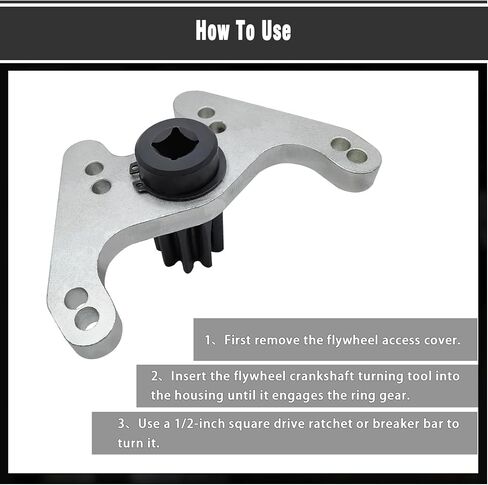 Flywheel Crankshaft Turning Barring Tool Compatible with Volvo Mack Truck, Replace to 9996956 9996620, Engine Crank Flywheel BarringTiming Socket for 1998-2007 D12 D16 Engine. in Kuwait