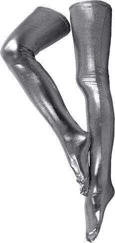 Men's and Women's 28/38 Inch Shiny Metallic Spandex Skintight Costumes Stocking in Saudi Arabia