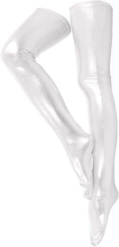 Men's and Women's 28/38 Inch Shiny Metallic Spandex Skintight Costumes Stocking in Saudi Arabia