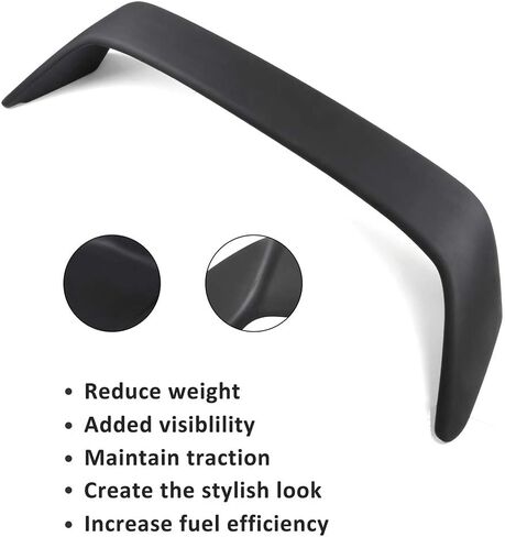 FINDAUTO ABS Car Rear Trunk Spoiler Wing w/LED Brake Type-R Style Fit for 1994-2001 for Acura Integra Hatchback Matte Black Trunk Lip Spoiler in Saudi Arabia