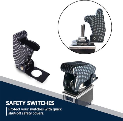 MGI SpeedWare Safety Flip Covers for Toggle Bat-Handle Switch 5-Pack (Red) in Saudi Arabia