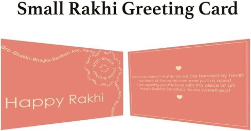 Rakhi for Brother Bhai Bhaiya Bhatija Raksha Bandhan gift Rakhi Thread Single Rakhi with Roli Chawal and Greeting card gift pack in pouch/Potli bag in Saudi Arabia