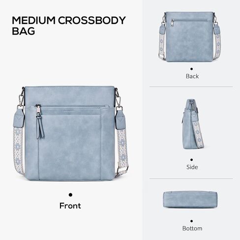 Crossbody Bags For Women Medium Crossbody Travel Purses with 4 Card Slots Leather Shoulder Handbags in Saudi Arabia