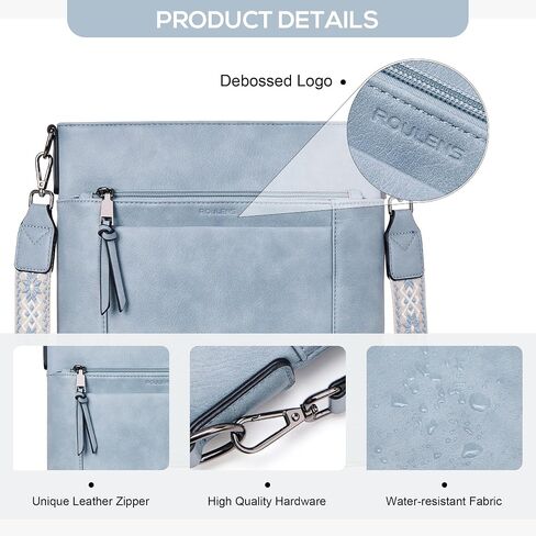 Crossbody Bags For Women Medium Crossbody Travel Purses with 4 Card Slots Leather Shoulder Handbags in Saudi Arabia