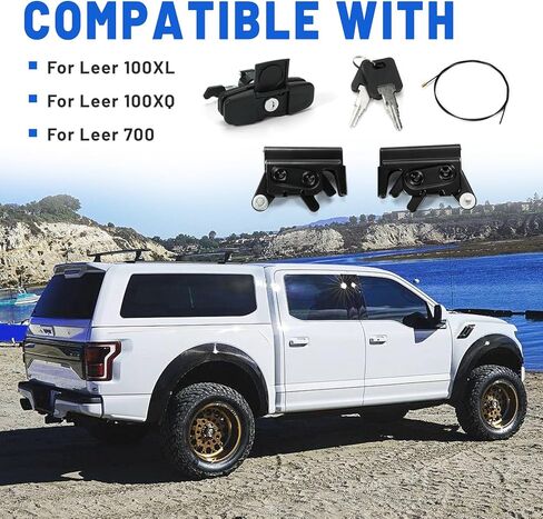 113436-100xq طقم مقبض ملتوي لغطاء الشاحنة 100XQ 92579 ومزالج 83515-83514 متوافق مع Leer 100XL، Leer 100XQ وLeer 700 in Kuwait